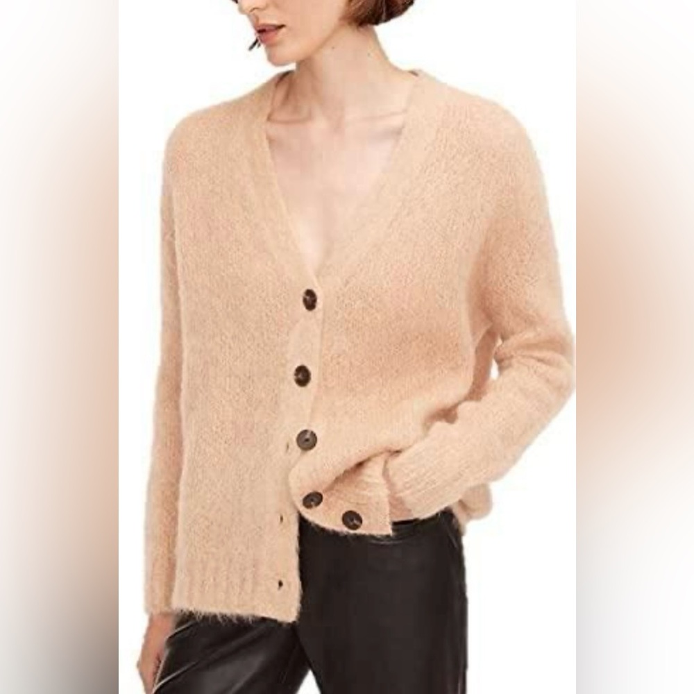 Rebecca Taylor Womens Brushed Mohair & Alpaca-Blend Cardigan, Size XS/S, NWT